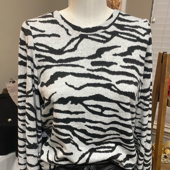 Anthropologie Sanctuary Jennie Zebra Striped Top Small - Picture 6 of 6